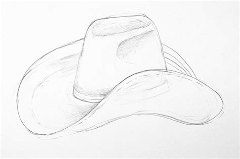 Cowboy Hat Pencil Drawing