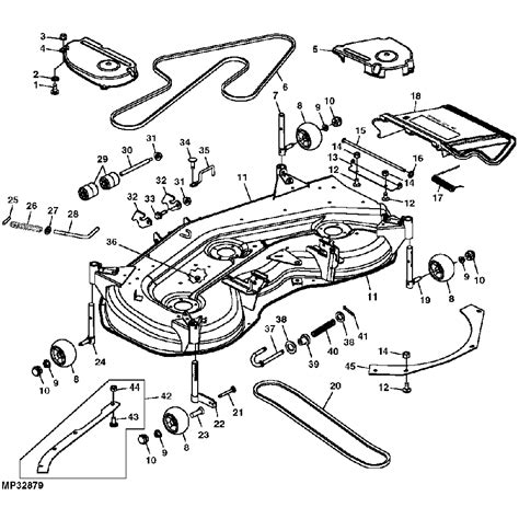 John Deere Mower Deck Parts 54 Inch