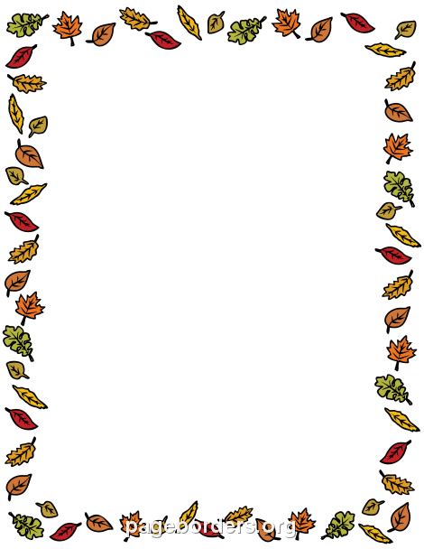 Fall Border Clip Art