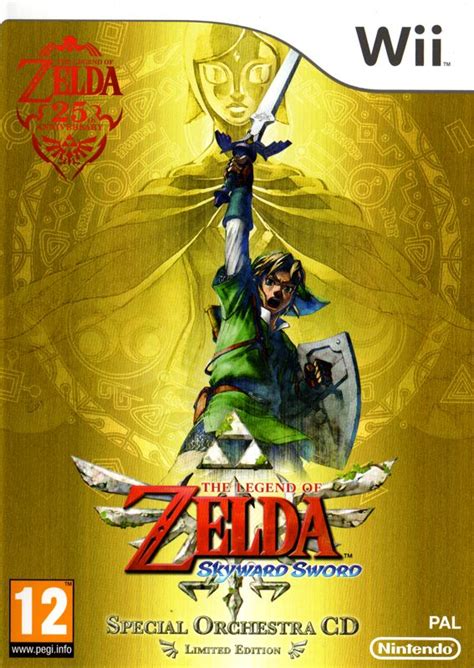 The Legend of Zelda: Skyward Sword (2011) Wii box cover art - MobyGames