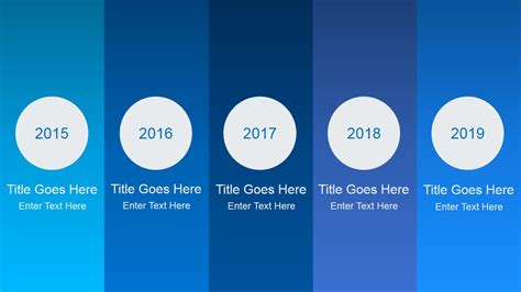 Animated Blue Gradient PowerPoint Template - SlideModel