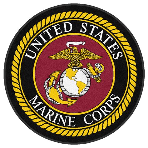 Buy U.S. Marines Corps Round Logo Rug Online | Rug Rats