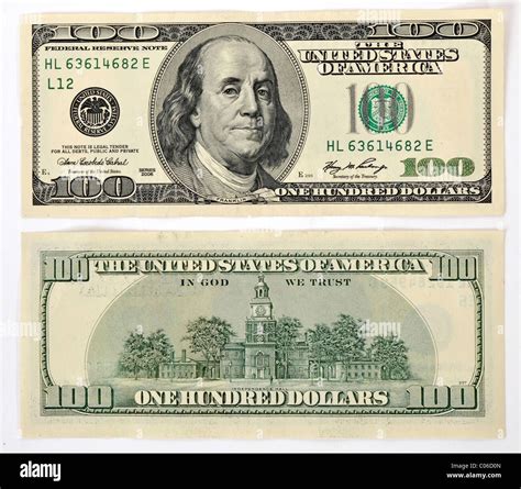 100 U.S. Dollar Banknote - Front and Back