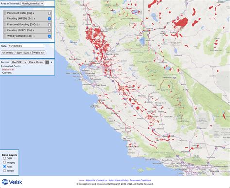 Get daily maps of flooding in California from FloodScan | Verisk's Atmospheric and Environmental ...