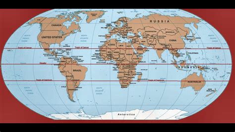 Tropic Of Cancer Map North America