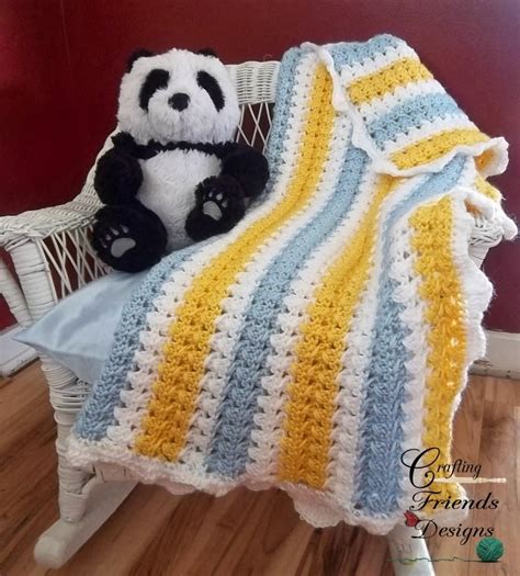 X Stitch Crochet Baby Blanket Pattern | AllFreeCrochetAfghanPatterns.com