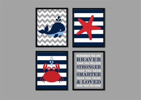 Nautical Nursery Decor Nautical Nursery Art Nautical Nursery | Etsy