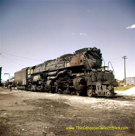 Union Pacific Railroad Challenger Engine 3965 in Laramie Wyoming 1957 Rare Vintage Photo Film ...