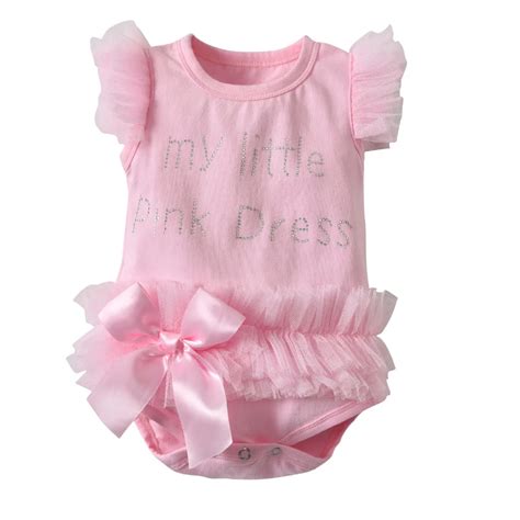 Summer Newborn Baby Girls Clothes Black&Pink Butterfly Sleeve Romper Infant Jumpsuit Sunsuit ...