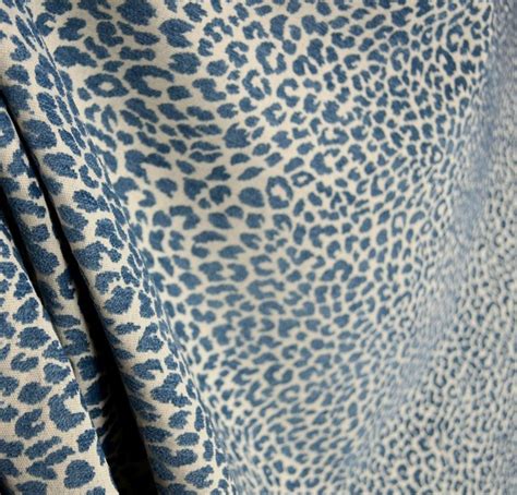 M9818 Delft Chenille Animal Print Blue Upholstery fabric - Contemporary - Upholstery Fabric - by ...