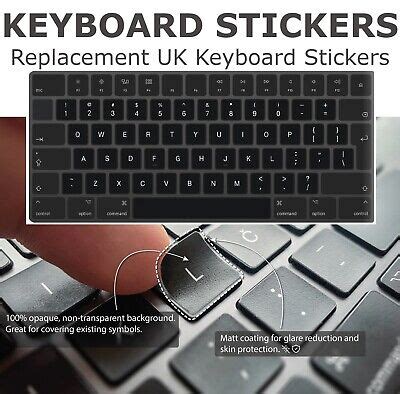 2 x Universal UK Replacement Keyboard Stickers QWERTY Laptop, Desktop, Computer | eBay