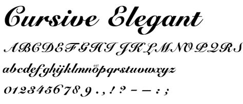 Cursive Elegant Font | Elegant script fonts, Cursive, Fonts alphabet