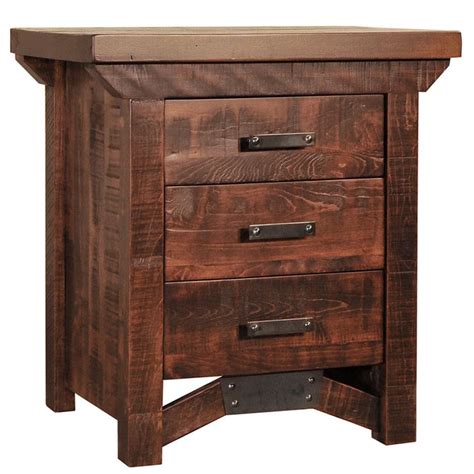 Rustic Carlisle Night Stand - Prestige Solid Wood Furniture | Port Coquitlam, BC