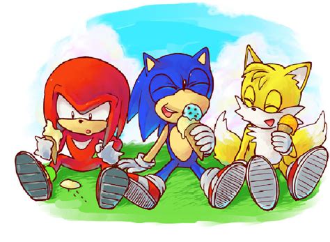 Sonic And Tails And Knuckles Fan Art