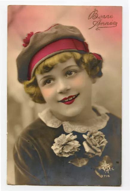 1920S CHILD CHILDREN Cute LITTLE GIRL SMILING French photo postcard £8.03 - PicClick UK