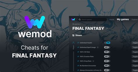 FINAL FANTASY Cheats and Trainers for PC - WeMod