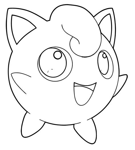 Pokemon Jigglypuff Coloring Pages to Print - Free Pokemon Coloring Pages