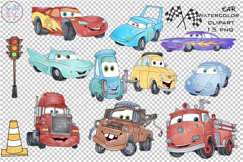 Cars Clipart Cars Png Cars Clip Art Car Png Watercolor - Etsy Canada