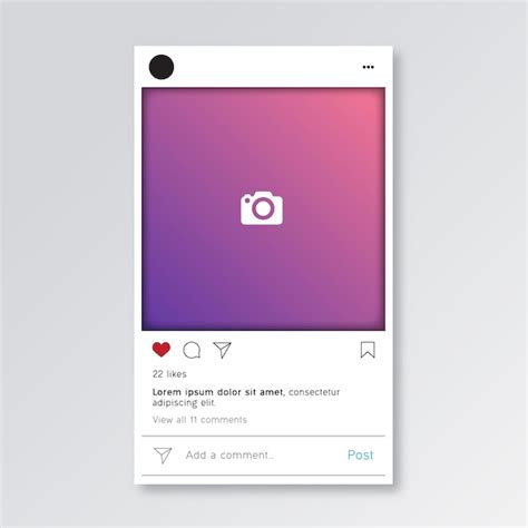 Premium Vector | Instagram post template