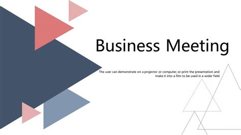 Free Geometric Business Meeting PowerPoint Template - GreatPPT