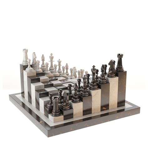 3D Chess board | 3D model | Chess board, 3d chess, 3d chess board