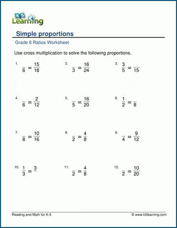 Proportions Worksheet 6th Grade – Englishworksheet.my.id