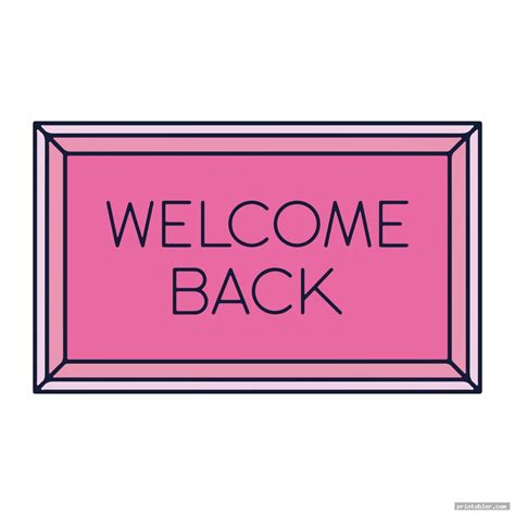 Welcome Back Signs Free Printable