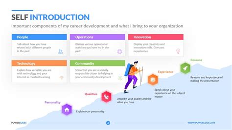 Free Professional Self Introduction Ppt Template - Printable Form, Templates and Letter