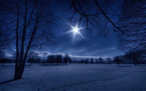 Snowy Winter Night Wallpapers - Top Free Snowy Winter Night Backgrounds - WallpaperAccess