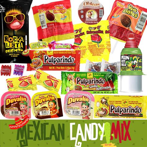 Buy Mexican Candy Assortment Bag Mix 20 COUNT. Best Mexican Snacks Variety of Spicy, Sweet and ...