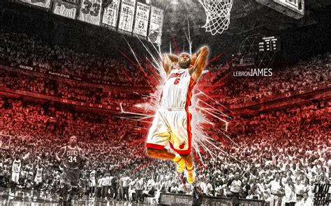 LeBron James Heat Wallpaper Dunking - WallpaperSafari