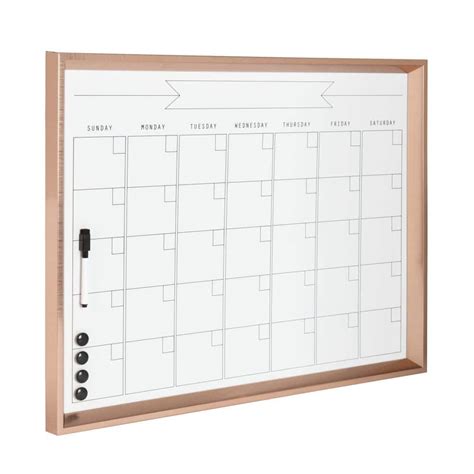 DesignOvation Calter Monthly Dry Erase Calendar Memo Board 211851 - The Home Depot