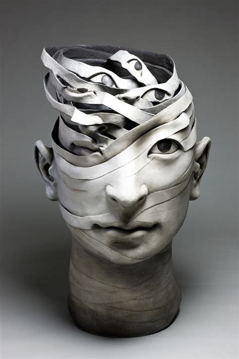 Surreal Ceramic Sculptures That Look Like Unraveling Ribbons