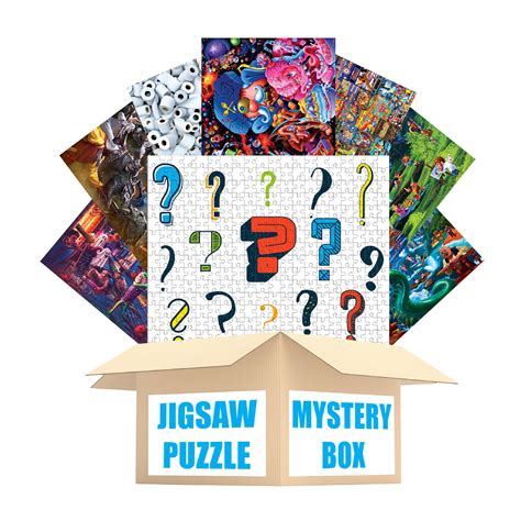 Jigsaw Puzzle Mystery Box | Includes 8 Puzzles | Free Shipping