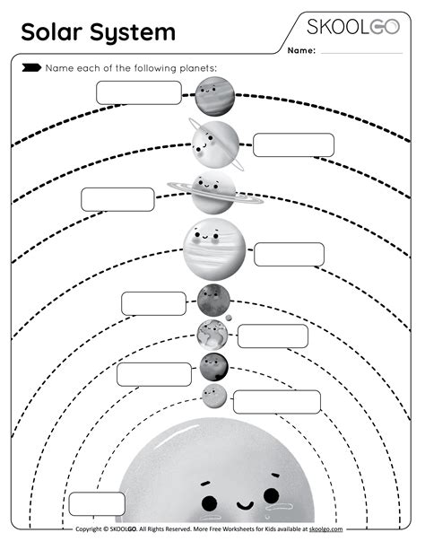 Solar System Worksheets For Kids