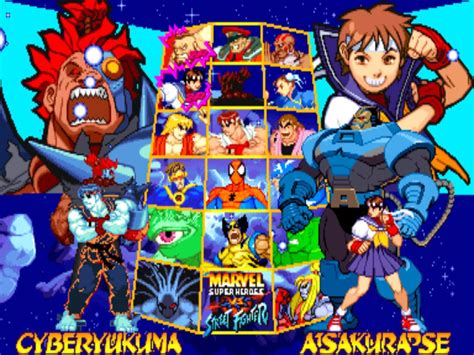 Marvel Super Heroes vs. Street Fighter [Arcade]. | Marvel vs capcom, Capcom art, Capcom vs