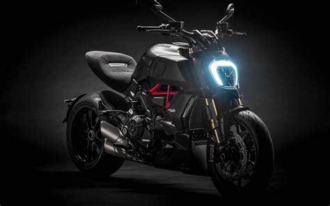 Download wallpapers Ducati Diavel 1260 S, 2019, 4k, cool motorcycles, new black Diavel, Italian ...