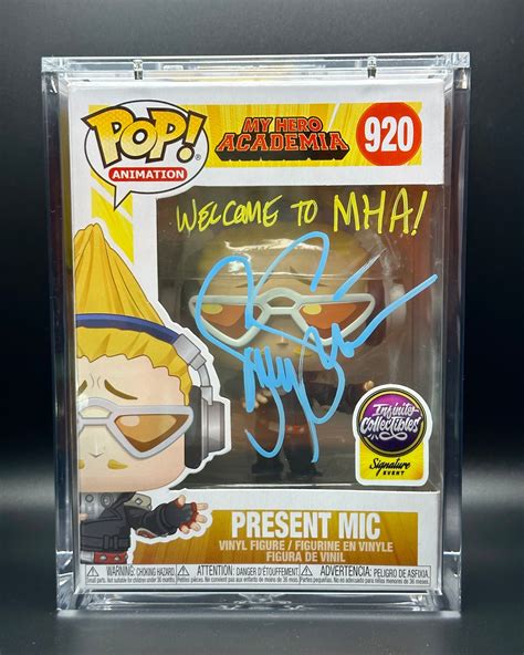 Funko Pop! My Hero Academia: Present Mic SIGNED w/Quote by Sonny Strai – InfiniteCollectiblesNYC