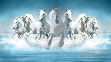 3D Wallpaper Seven Horses running | Horse wallpaper, Seven horses painting, Horse painting