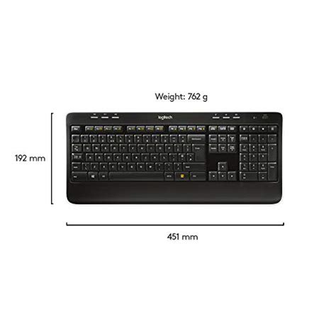 Logitech MK520 Wireless Keyboard and Mouse Combo — Keyboard and Mouse, Long Battery Life, Secure ...