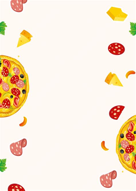 Pizza Cartoon Simple Background Wallpaper Image For Free Download - Pngtree