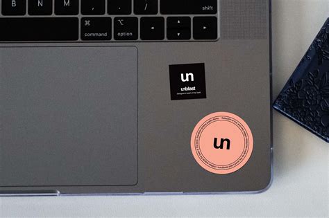 Free Sticker on Laptop Mockup (PSD)