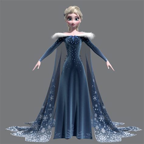 Frozen Olaf Adventure; Elsa Prologue Dress Minecraft Skin