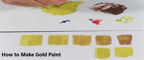 How to Make Gold Paint: Gold Color Mixing Guide