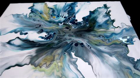 Large Canvas Dutch Pour | Acrylic Pour on TWO Big Canvas - YouTube