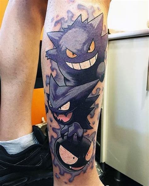 60 Gengar Tattoo Designs For Men - Pokemon Ink Ideas