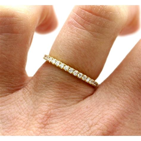 diamond half eternity ring 18ct yellow gold