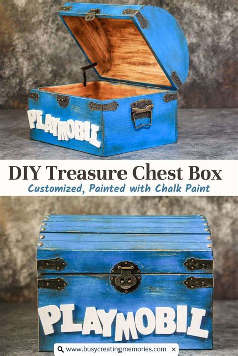 DIY Treasure Chest Toy Box for Kids (Hand Painted)