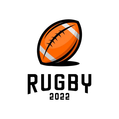 RUGBY BALL LOGO 20255331 Vector Art at Vecteezy