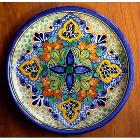 Colorful Talavera Plate D1 - El Callejon Art